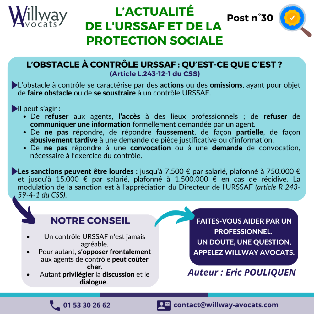 L'obstacle à contrôle URSSAF : qu'est-ce que c'est ? 