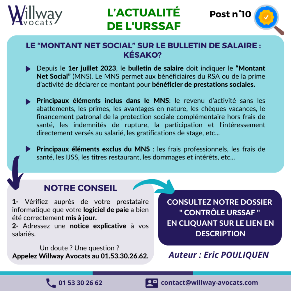 Le “montant net social” sur le bulletin de salaire : késako? 